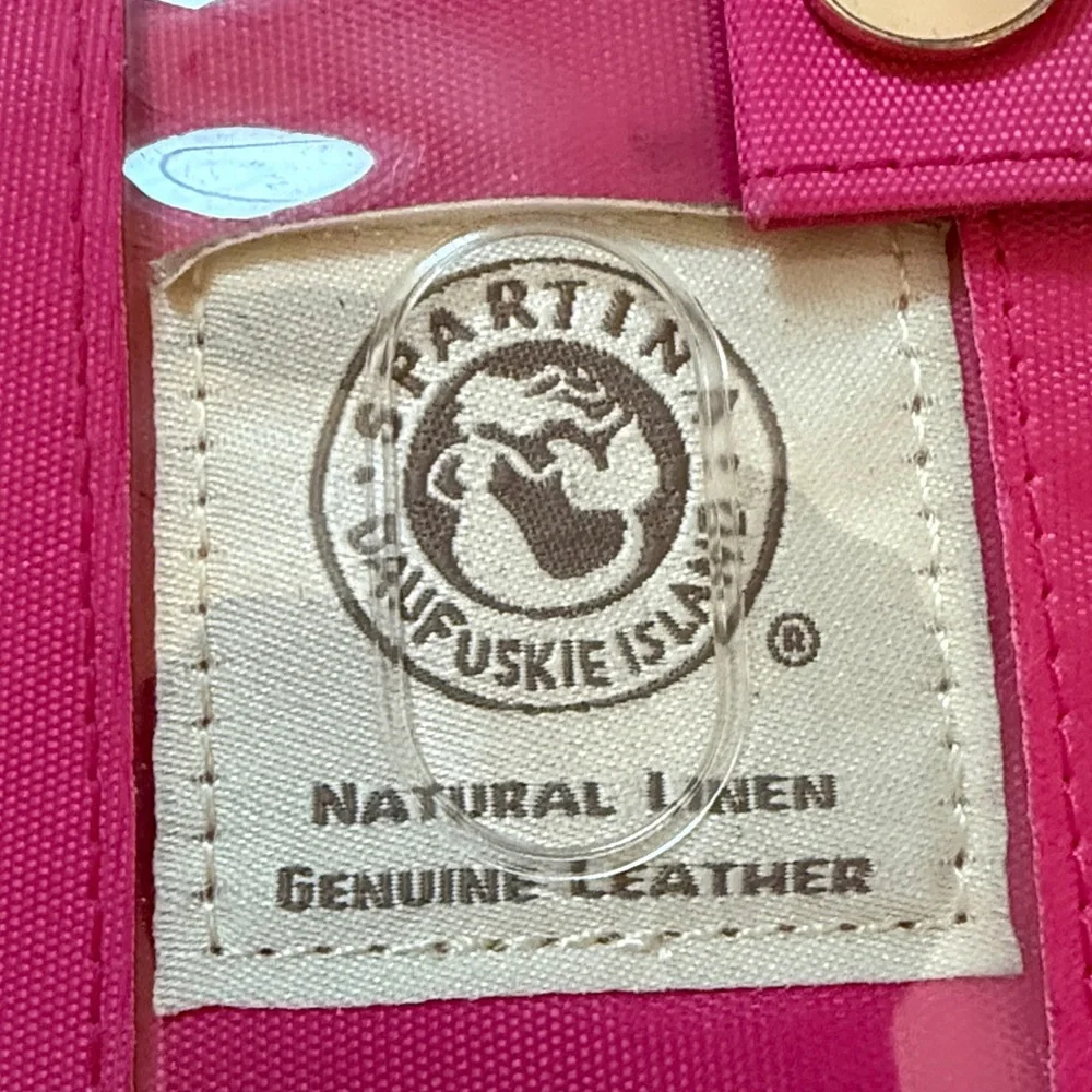 Spartina 449 Maritime Crossbody Purse Matching Wristlet Wallet Pink Navy - Picture 11 of 16